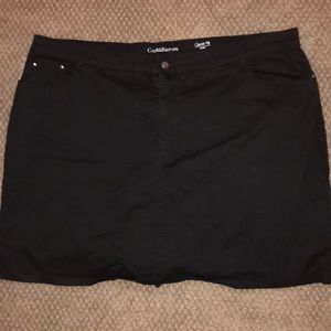 Black skort